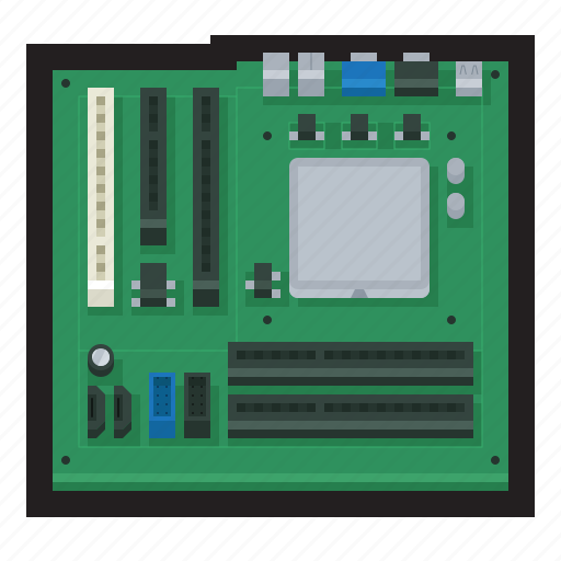 Motherboard, circuit board, pcb, printed circuit board icon - Download on Iconfinder