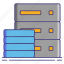 database, server, storage 