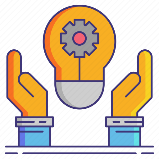 Gear, hands, innovation icon - Download on Iconfinder