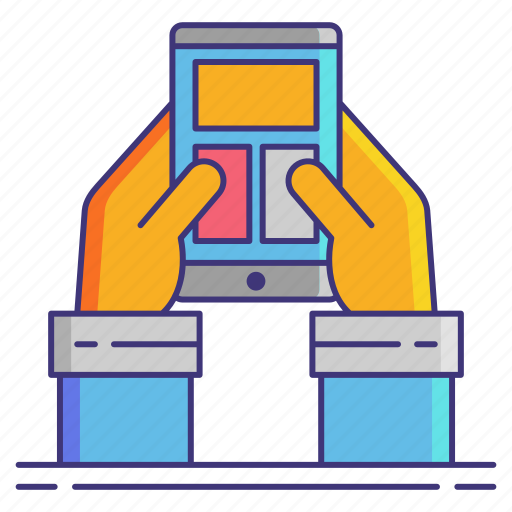 Hands, mobile, version icon - Download on Iconfinder