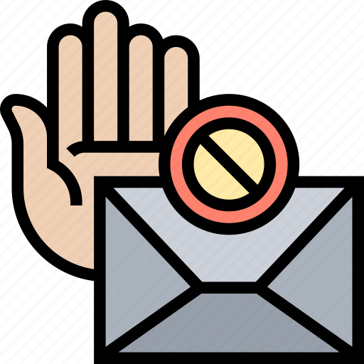 Spam, mail, stop, online, message icon - Download on Iconfinder