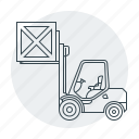 forklift, truck, cargo, forklift-truck, loader, logistics