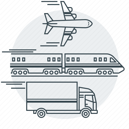 Transportation, aircraft, plane, shipping, train, transport, truck icon - Download on Iconfinder