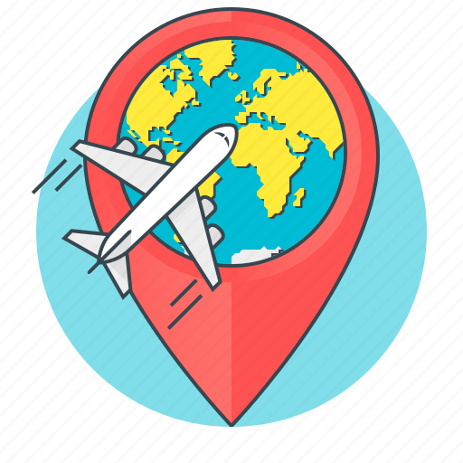 Address, concept, shipping, aircraft, globe, plane, travel icon - Download on Iconfinder