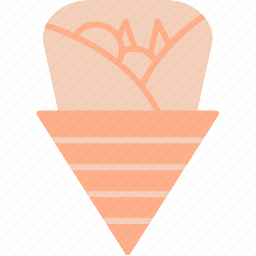 Crepe, sweet, dessert, food, neon, cafe, bakery icon - Download on Iconfinder