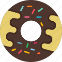 donut, cookie, sweet, bite, cake, 1