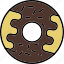 donut, cookie, sweet, bite, cake, 1 
