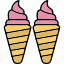 ice, cream, cold, cone, food, icecream, sweet, weather 