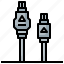 cable, connection, connector, firewire, hardware 