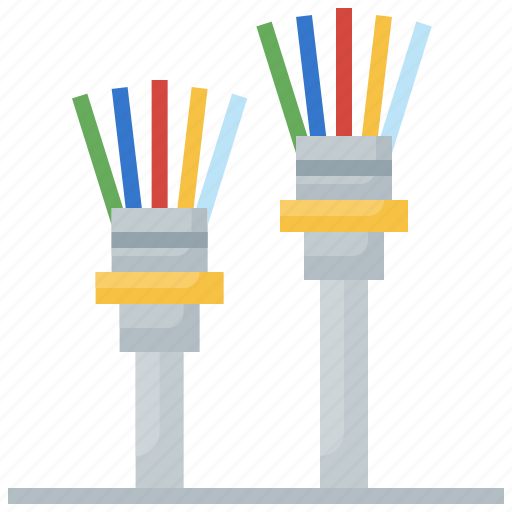 Cable, connection, connector, fiber, hardware icon - Download on Iconfinder
