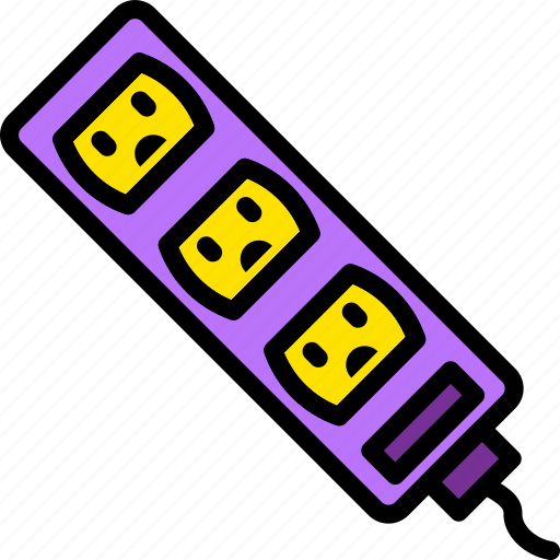 Cable, connector, plug, socket, triple, us icon - Download on Iconfinder