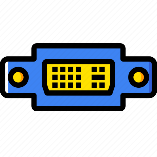 Cable, connector, dvi, plug, port icon - Download on Iconfinder