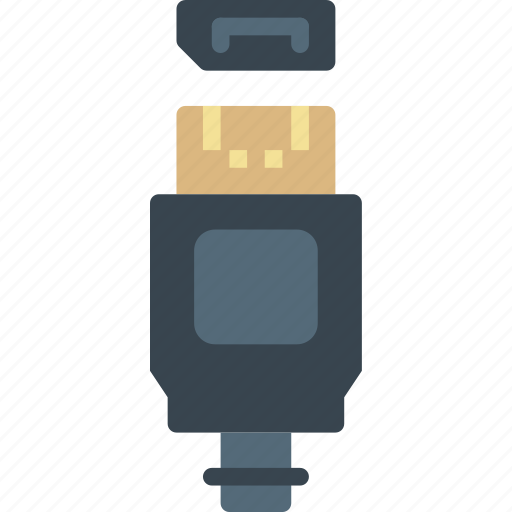 Cable, connector, display, plug, port icon - Download on Iconfinder