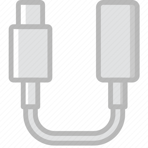 Adaptor, cable, connector, headphones, iphone, plug icon - Download on Iconfinder