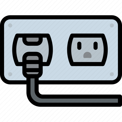 Cable, connector, plug, socket, wall icon - Download on Iconfinder