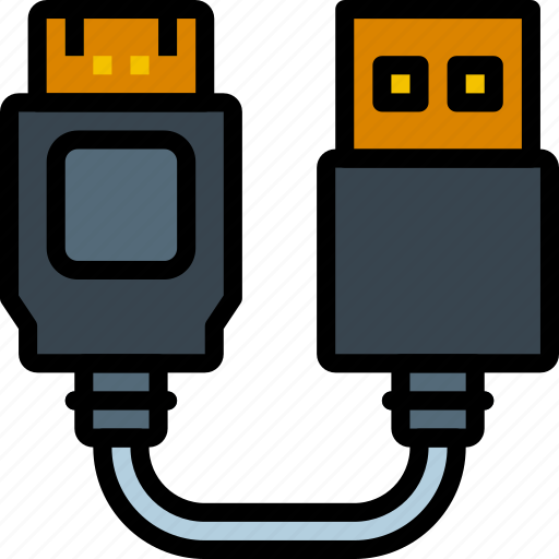 Cable, connector, hdmi, plug, to, usb icon - Download on Iconfinder