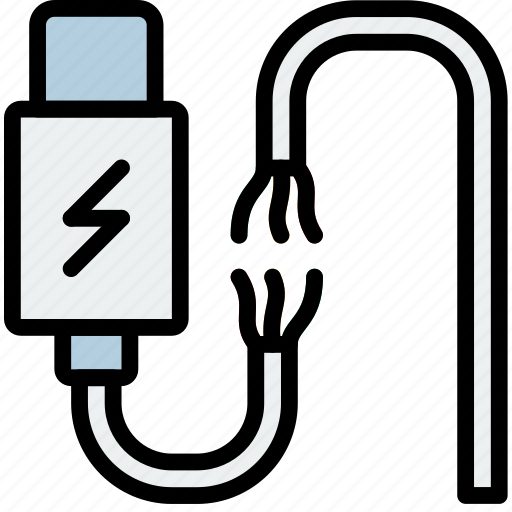 Broken, cable, charger, connector, plug icon - Download on Iconfinder