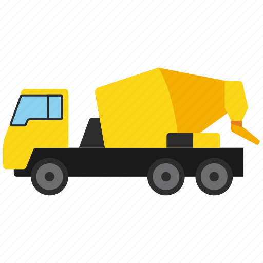 Construction, mixer truck, truck, vehicle, work icon - Download on Iconfinder