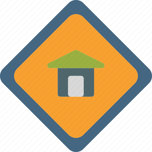 Attention, home, sign, warning icon - Download on Iconfinder