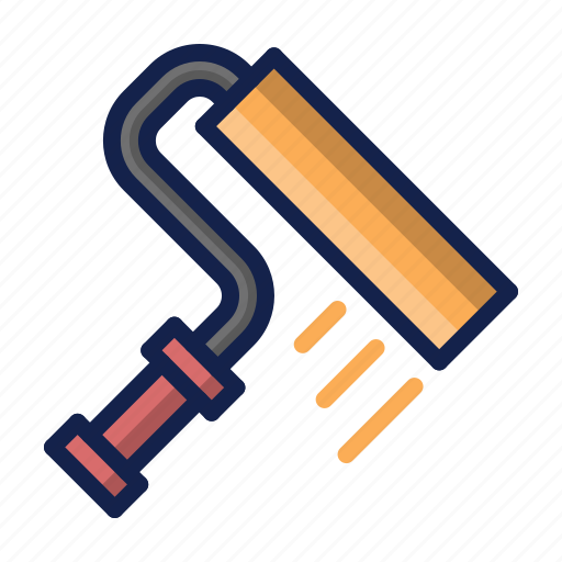 Brush, construction, painting, roller brush icon - Download on Iconfinder