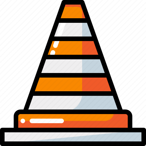 Caution, cone, construction, orange, safety, sign, warning icon - Download on Iconfinder