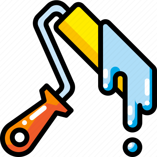 Brush, color, paint, paintbrush, painter, roller, tool icon - Download on Iconfinder