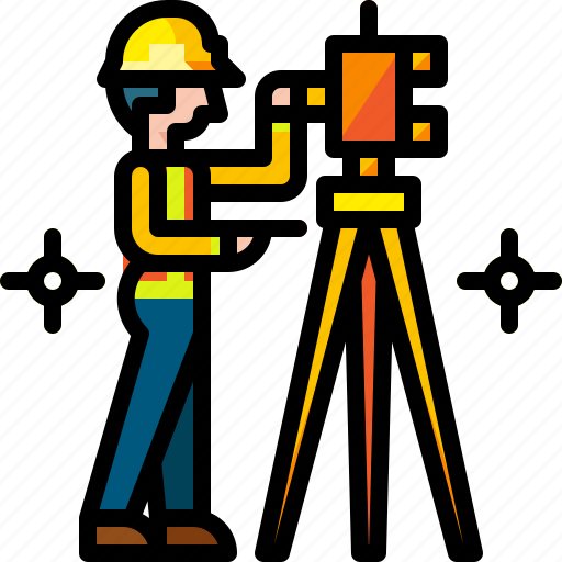 Construction, engineer, engineering, measurement, site, survey, work icon - Download on Iconfinder