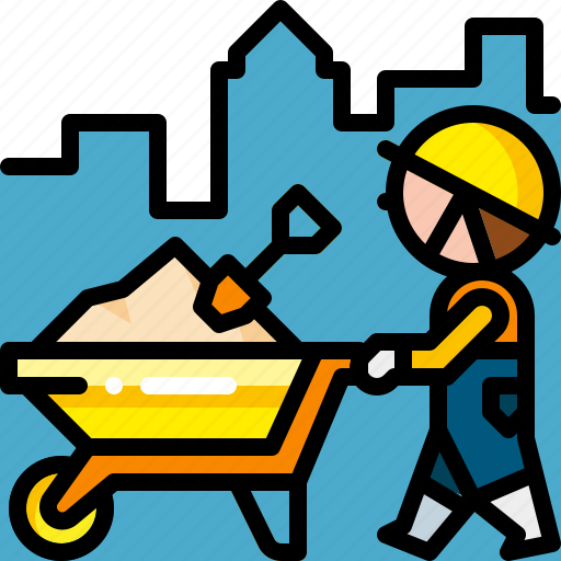 Barrow, cart, construction, tool, transport, transportation, wheelbarrow icon - Download on Iconfinder