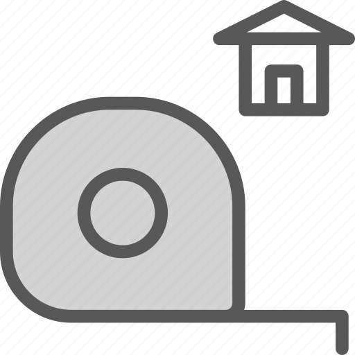 Dimensions, measure, sizehome, tape icon - Download on Iconfinder