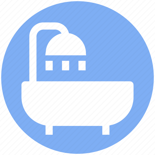 Bathtub, restroom, shower, towel, tub, wash bathroom icon - Download on Iconfinder