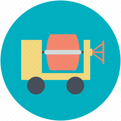 Concrete buggy, concrete mixer, concrete vehicle, construction vehicle, transport icon - Download on Iconfinder