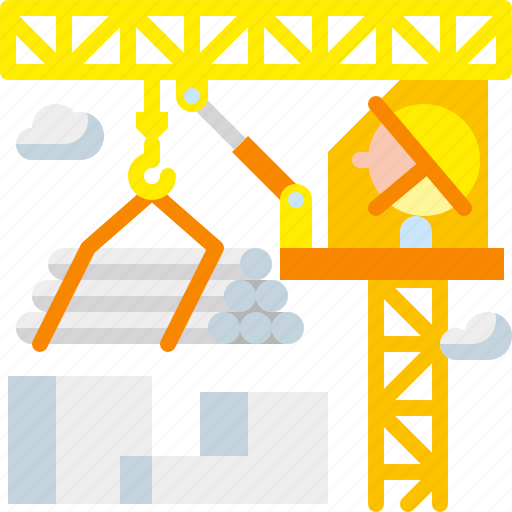 Building, construction, crane, industry, machinery, structure, tower icon - Download on Iconfinder