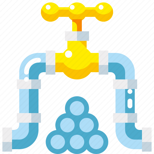 Construction, pipe, pipeline, pipes, pump, valve, water icon - Download on Iconfinder