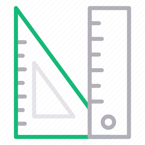 Construction, geometry, measure, protractor, ruler icon - Download on Iconfinder