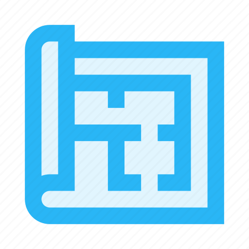 Building, construction, document, floor, paper, plan icon - Download on Iconfinder