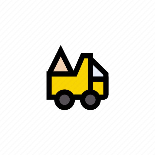 Building, bulldozer, construction, truck, vehicle icon - Download on Iconfinder