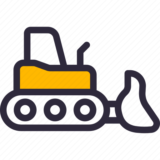 Bulldozer, construction, loader, machinery icon - Download on Iconfinder