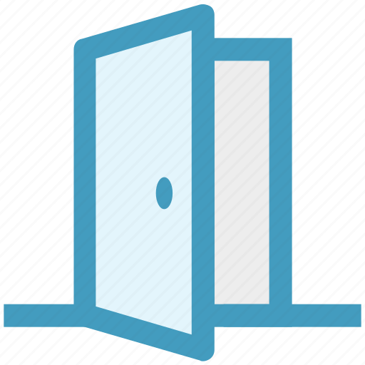 Construction, door, enter, exit, house, open icon - Download on Iconfinder