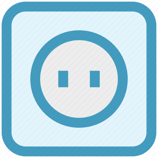 Electronic, plug in, power socket, power supply, socket, wall socket icon - Download on Iconfinder