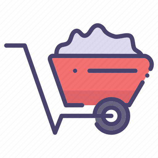 Building, construction, industry, wheel barrow icon - Download on Iconfinder