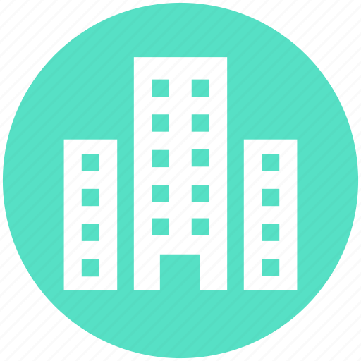 Building, commercial building, construction, housing society, office block, real estate icon - Download on Iconfinder
