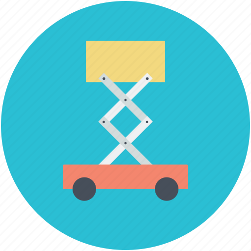 Construction support, construction vehicle, crane, lifting platform, scissor lift icon - Download on Iconfinder