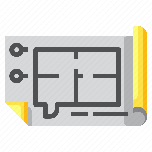 Diagram, floor, layout, paper, plan, project, scheme icon - Download on Iconfinder