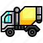 car, cement, lorry, mixer, truck, trucks 
