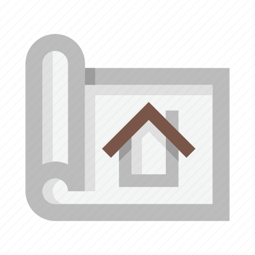 Construction, scheme, drawing, project, roll, document, specification icon - Download on Iconfinder