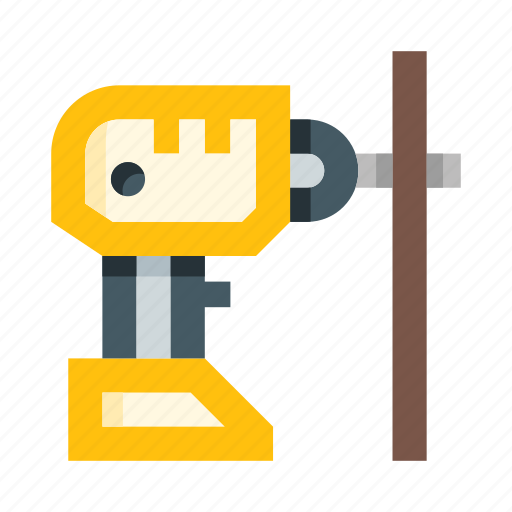 Construction, drill, wall, drilling, tool, equipment, building icon - Download on Iconfinder