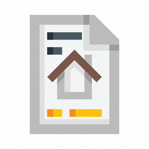 Construction, house, building, project, file, document, architecture icon - Download on Iconfinder