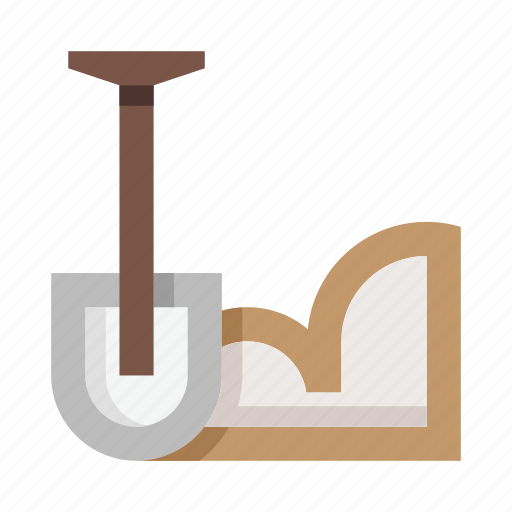 Construction, shovel, digging, dig, tool, ground, equipment icon - Download on Iconfinder