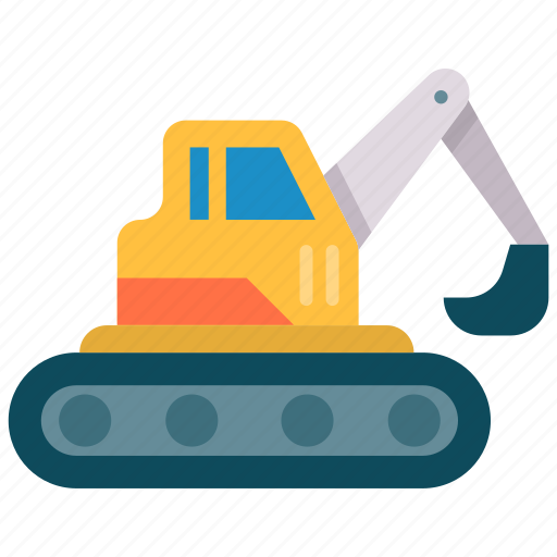 Bulldozer, excavator, heavy machinery, construction, crawler icon - Download on Iconfinder