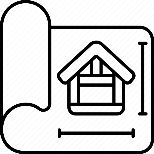 Blueprint, construction, house, home, building, plan, project icon - Download on Iconfinder
